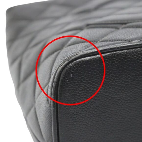 Chanel Shopping Black Leather Tote Bag (Pre-Owned) - Picture 9 of 16